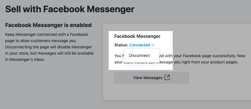 Change Status to Disconnect